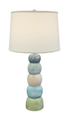 Multi Cottage Stripe 5- Ball Table Lamp