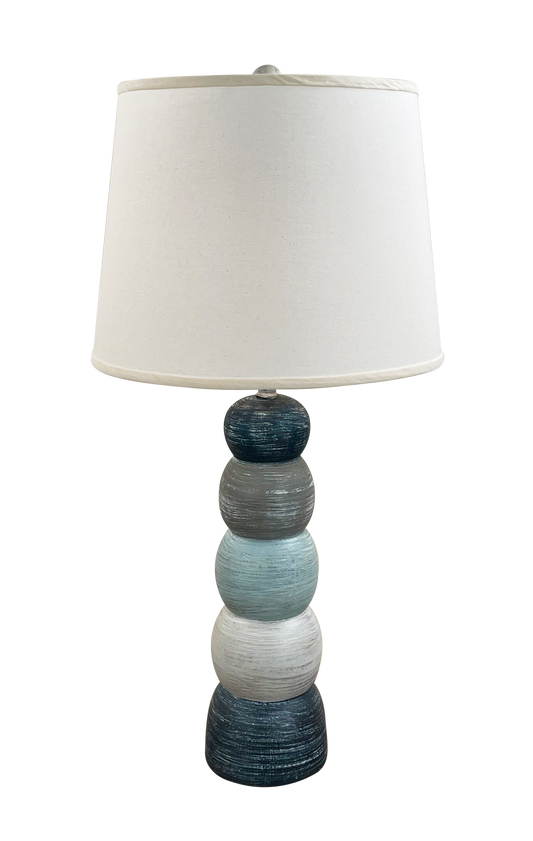 Nautical Stripe 5- Ball Table Lamp