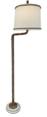 Cottage  Manila Rope Swing Arm Floor Lamp