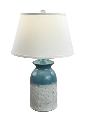 Slate/Shore Short Pottery Table Lamp