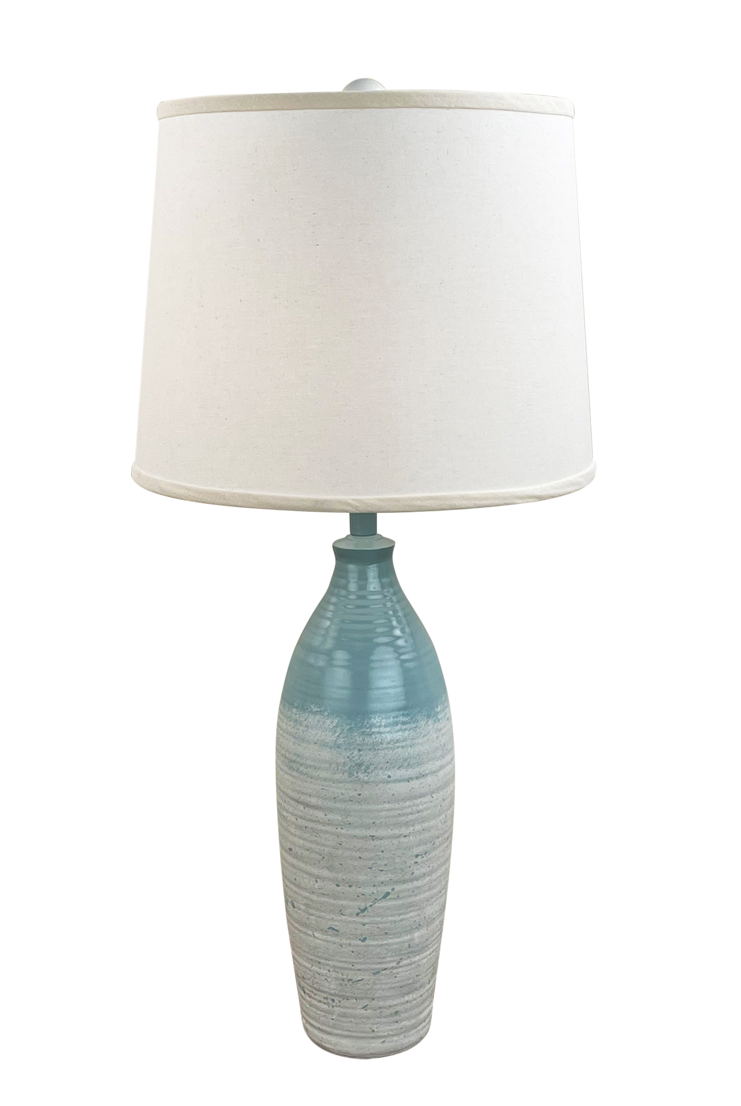 Seaside Villa/Shore Tapered Ribbed Vase Table Lamp