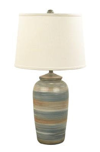 Overboard Indented Ginger Jar Table Lamp