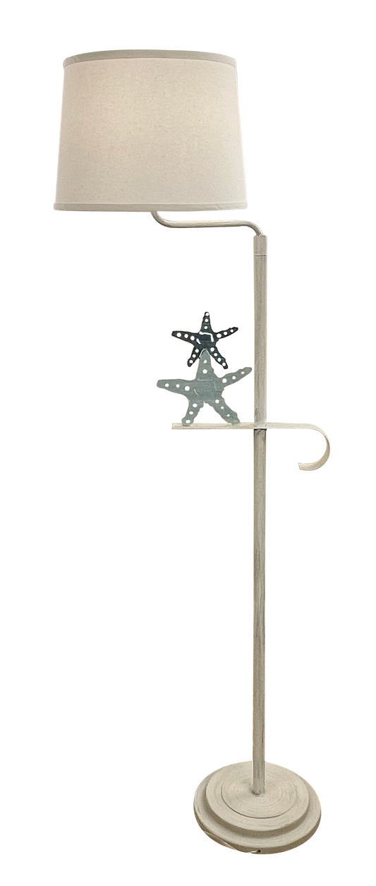 Nautical Iron 2 Starfish Swing Arm Floor Lamp