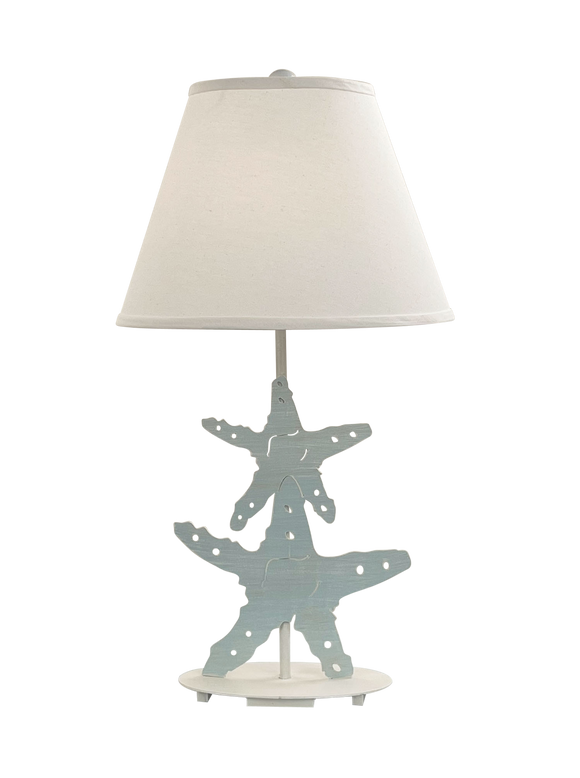 Beachside Iron 2 Starfish Table Lamp