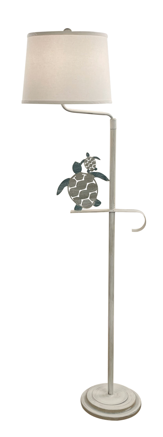 Tide Iron Turtle Swing Arm Floor Lamp