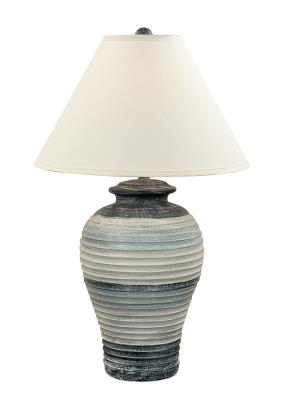 Nautical Stripe Chunky Ribbed Table Lamp