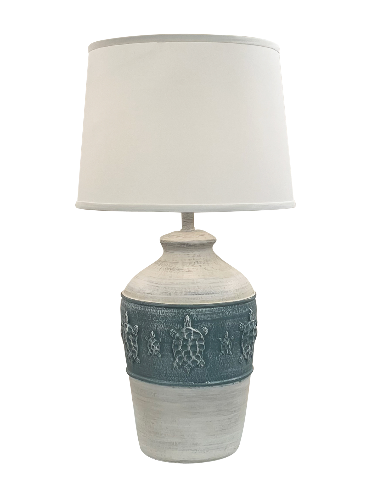 Cottage/Slate Band of Turtles Table Lamp