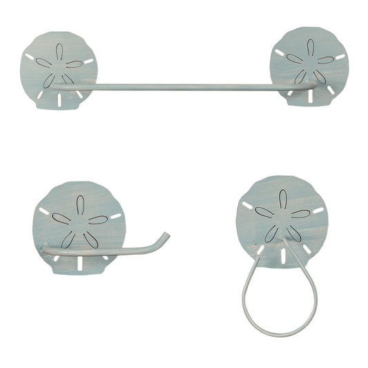 Atlantic Grey Sand Dollar Bath Set