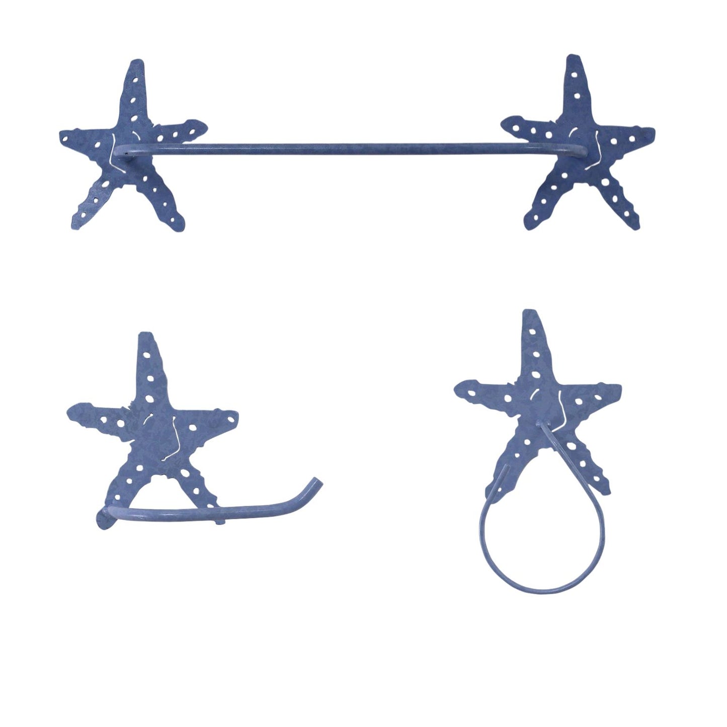 Periwinkle Starfish Bath Set