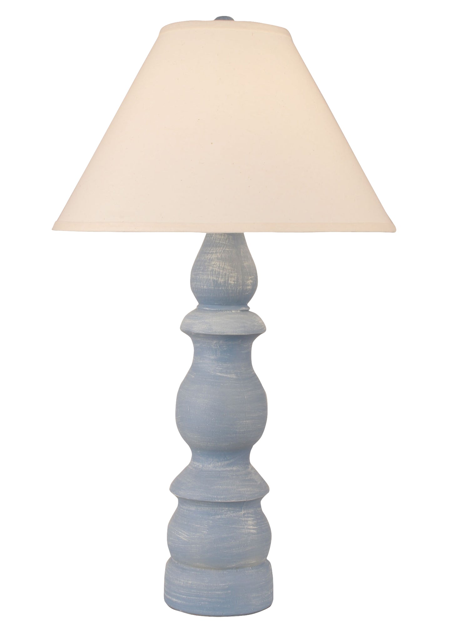 Weathered Wedgewood Blue Farmhouse Table Lamp - Coast Lamp Shop