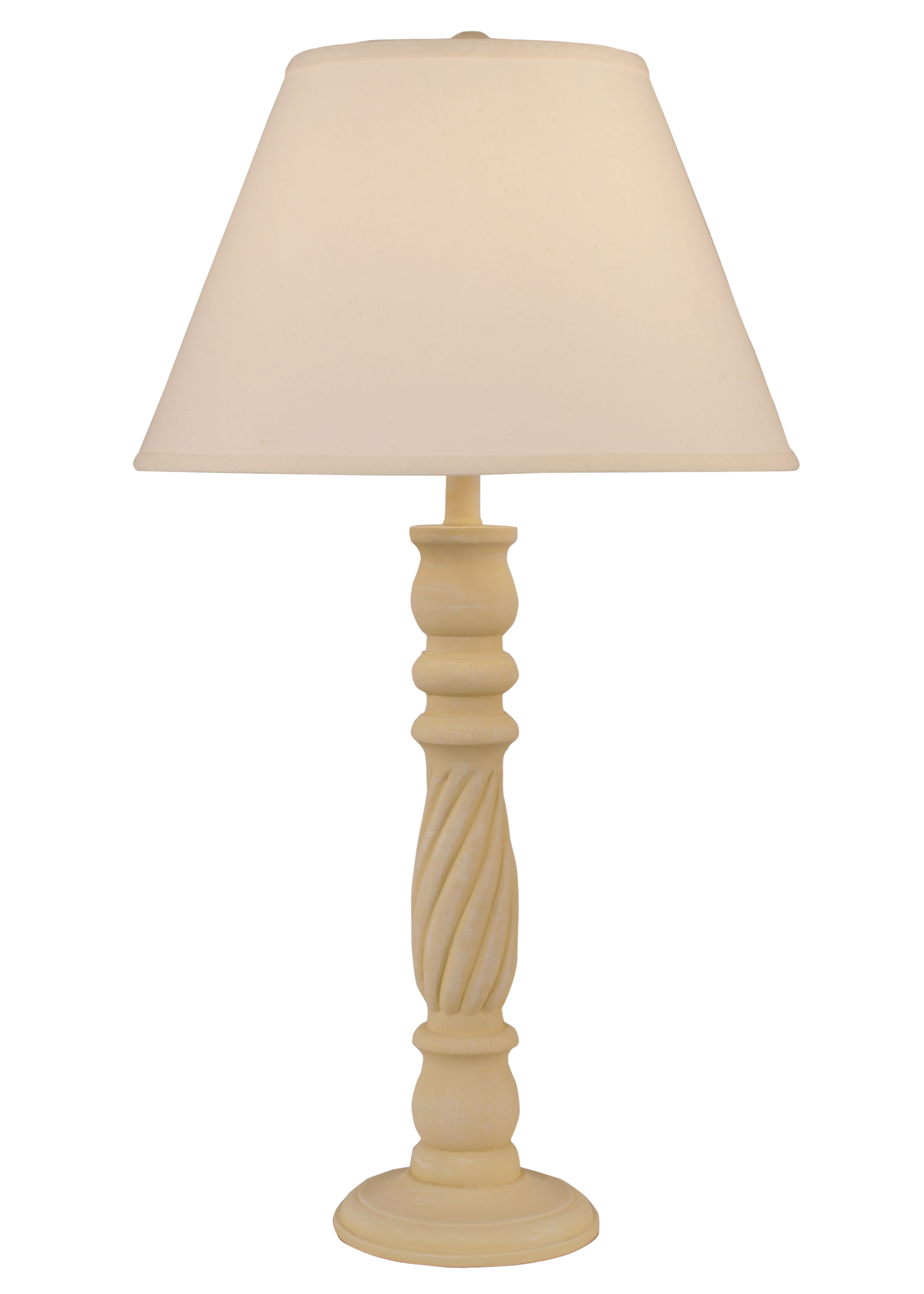 Weathered Golden Rod Swirl Table Lamp - Coast Lamp Shop