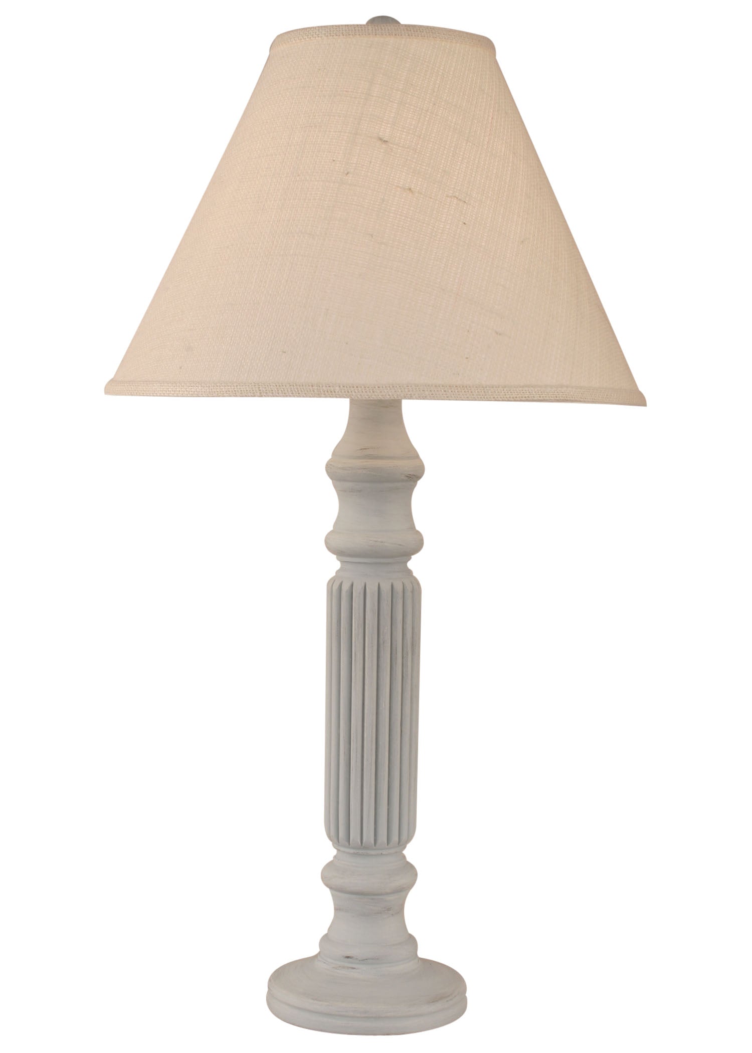 Cottaged Seaside Villa Ribbed Table Lamp - Coast Lamp Shop