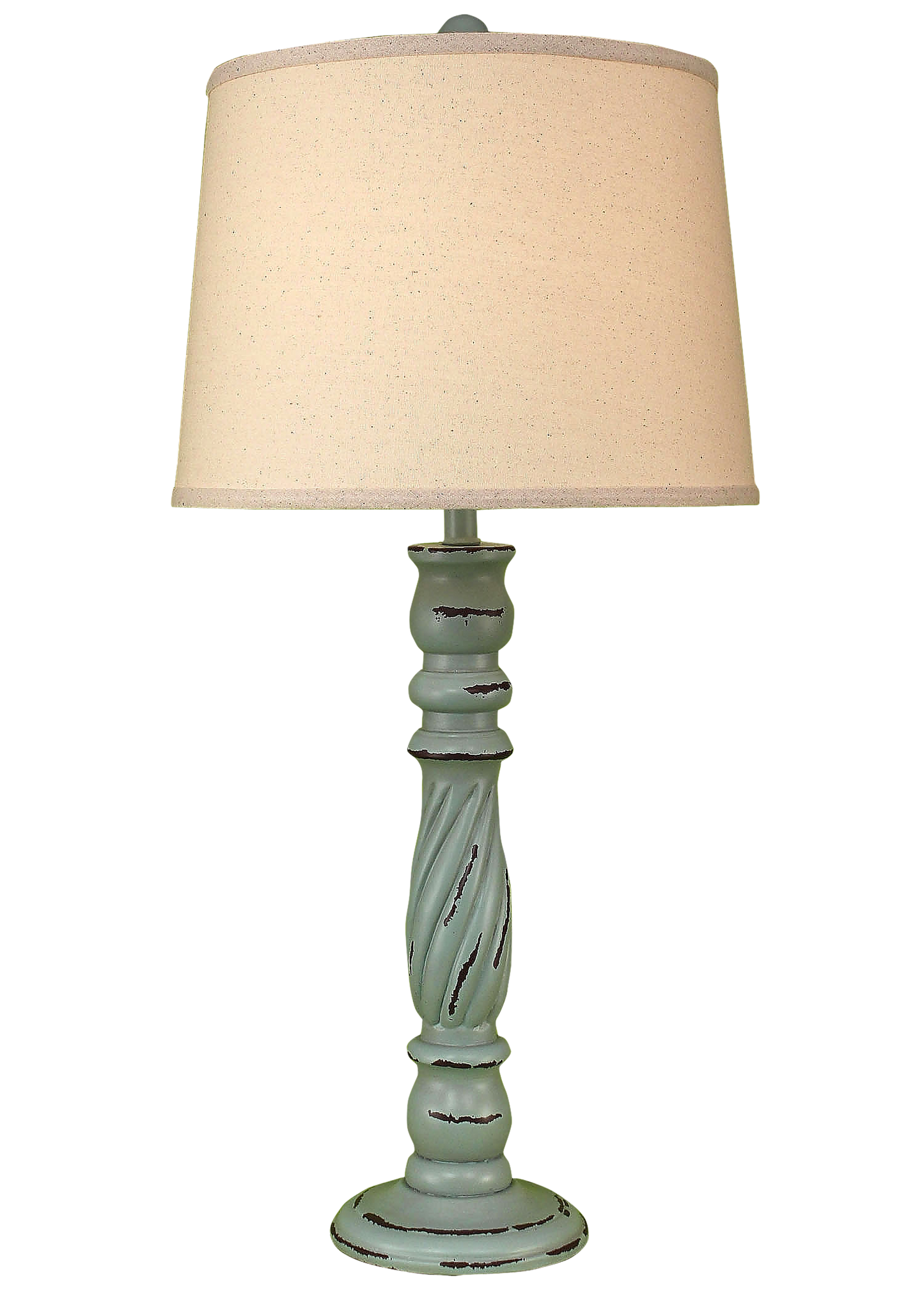 Distressed Atlantic Grey Swirl Table Lamp - Coast Lamp Shop