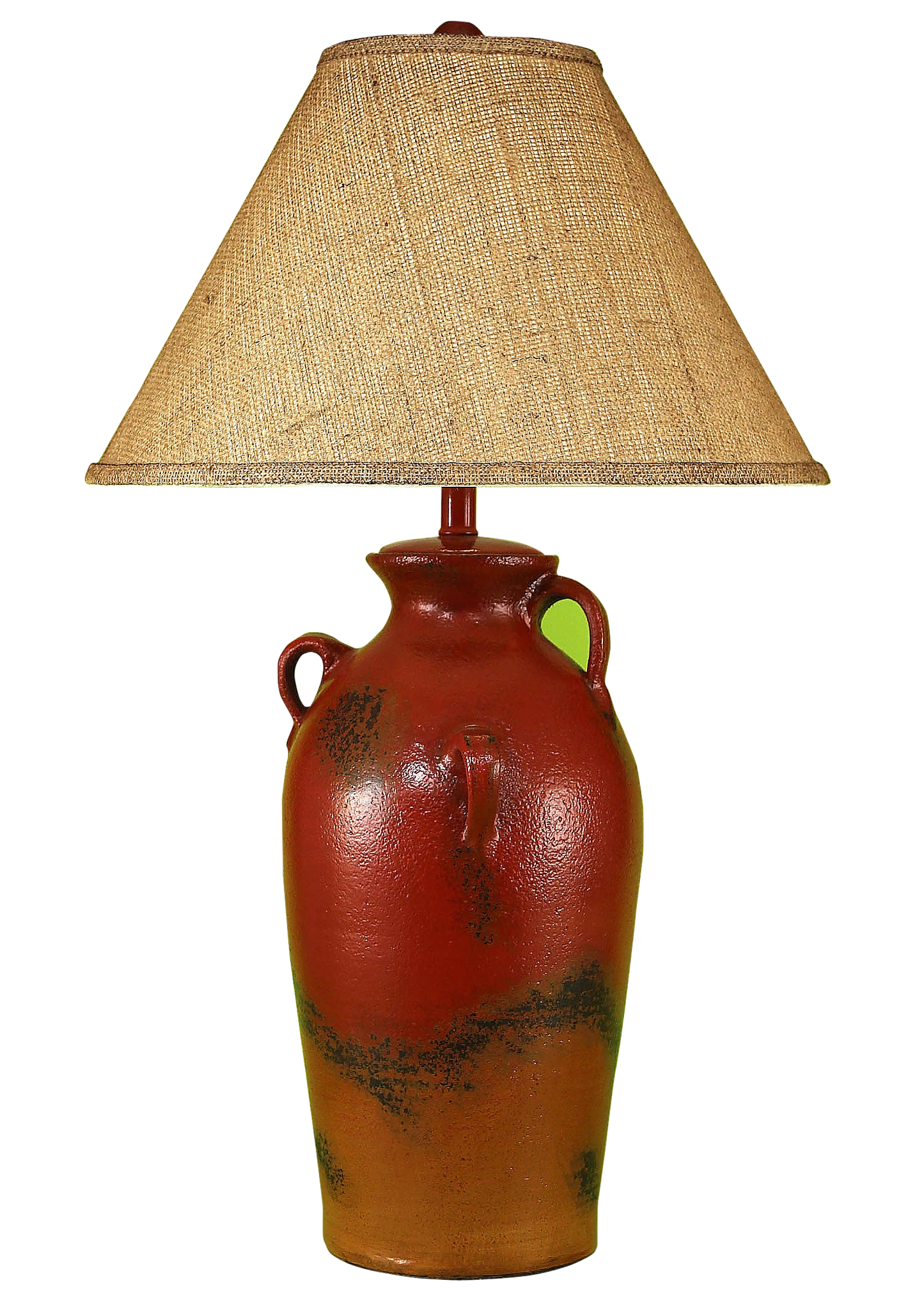 Firebrick 3 Handled Table Lamp - Coast Lamp Shop