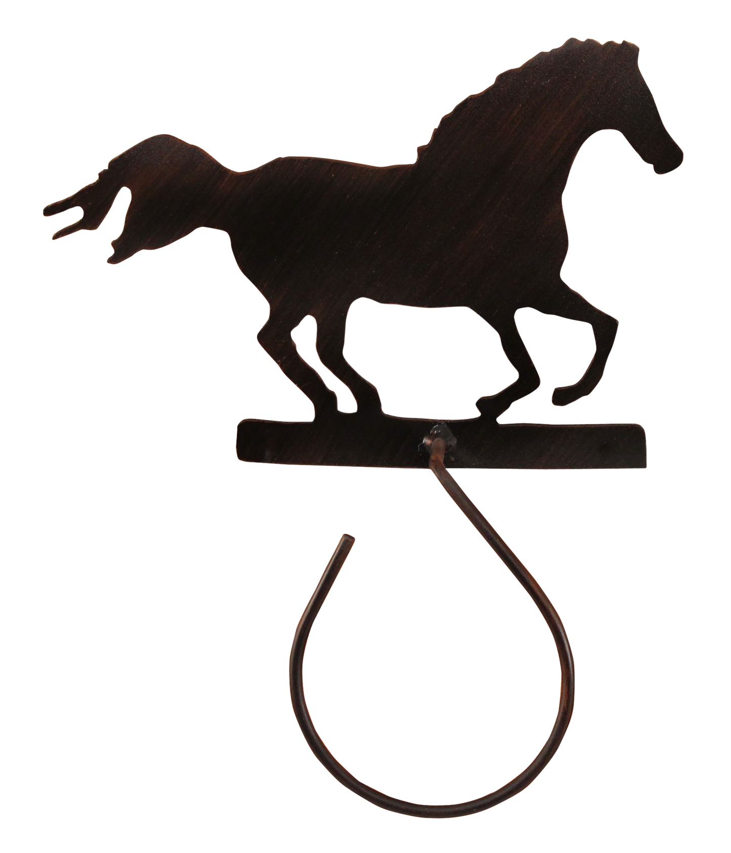 Iron Running Horse Hand Towel Holder - Coast Lamp Shop