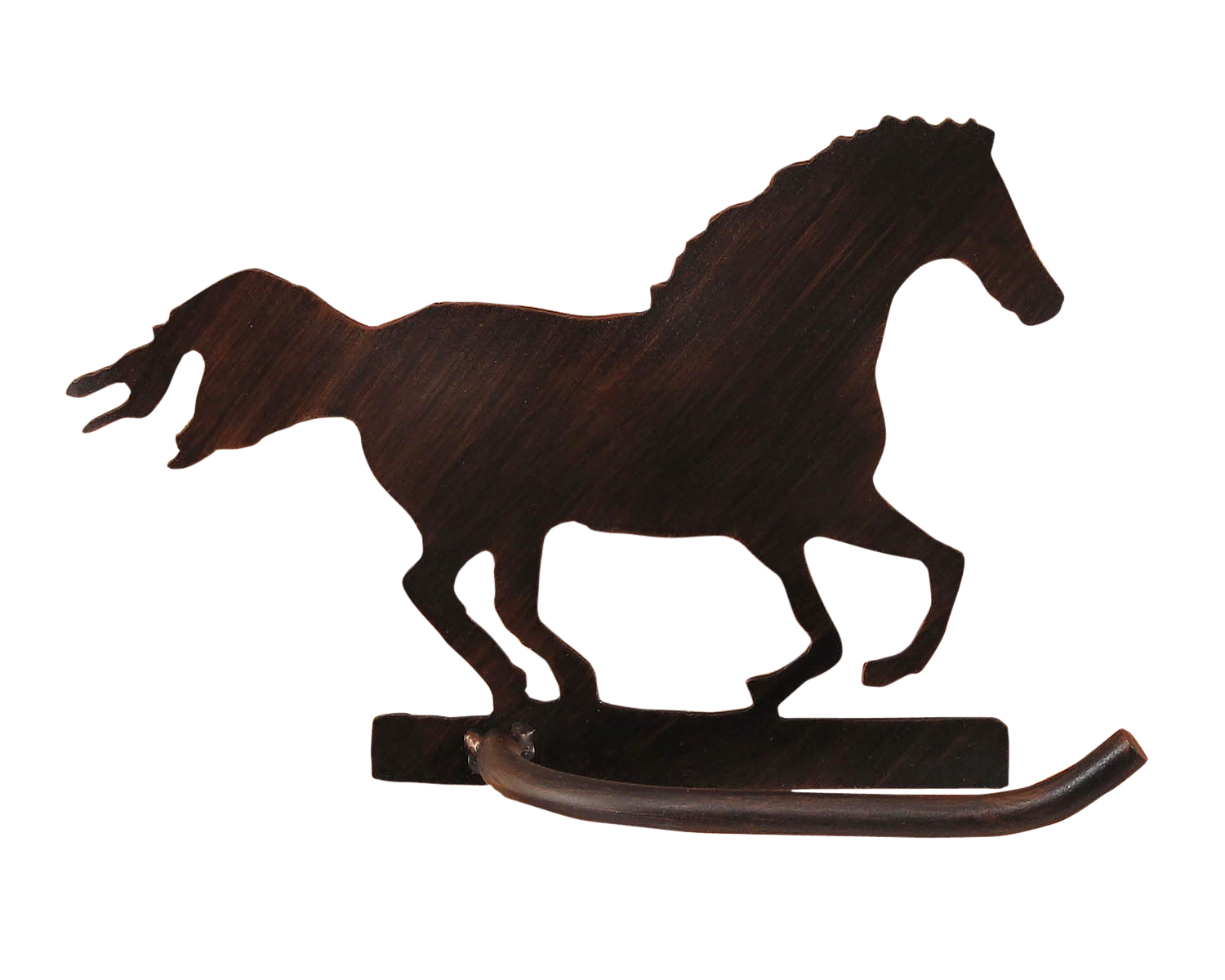 Iron Running Horse Arm Toilet Paper Holder - Coast Lamp Shop