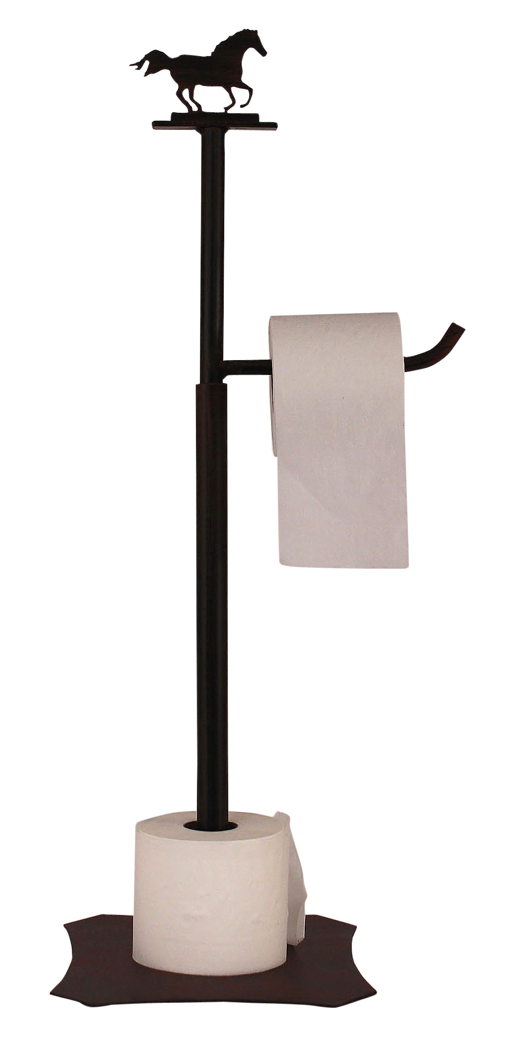 Iron Running Horse Toilet Paper Stand - Coast Lamp Shop