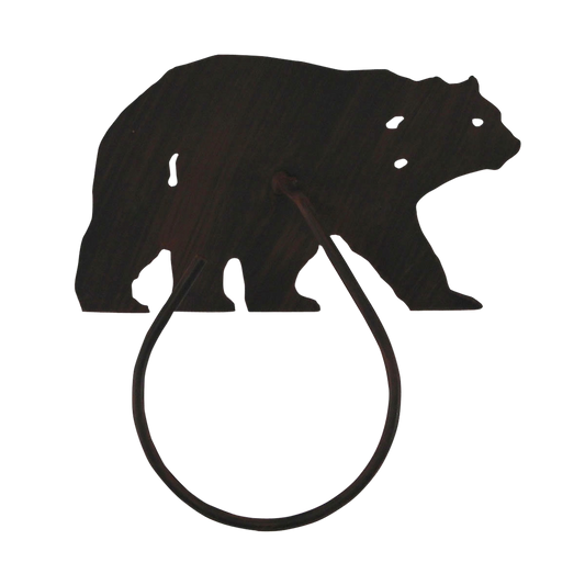 Iron Bear Hand Towel Holder - Coast Lamp Shop