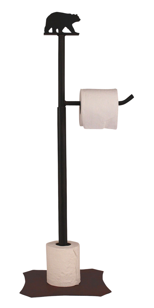 Iron Bear Toilet Paper Stand - Coast Lamp Shop