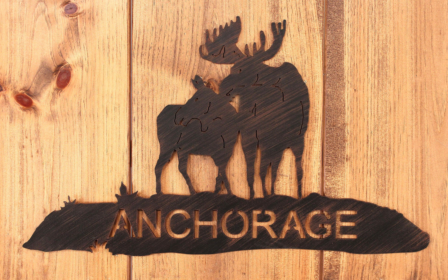 Iron Moose Personalized Sign - Coast Lamp Shop