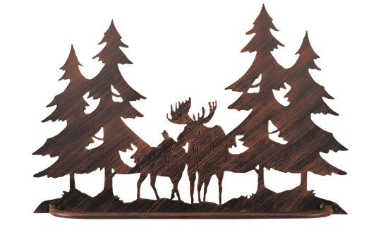 Iron Moose Scene Towel Bar - Coast Lamp Shop