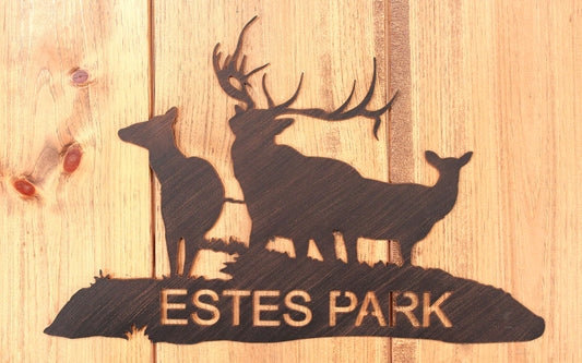 Iron Elk Family Personalized Sign - Coast Lamp Shop