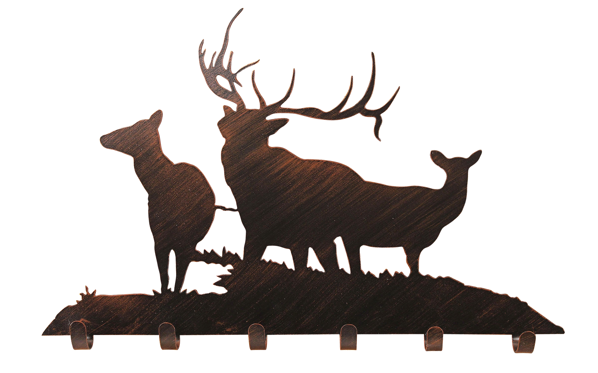 Iron Elk Family Coat Rack - Coast Lamp Shop