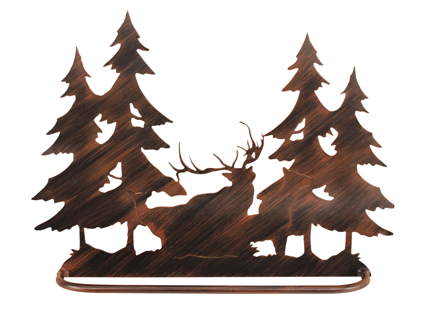 Iron Elk Scene Towel Bar - Coast Lamp Shop