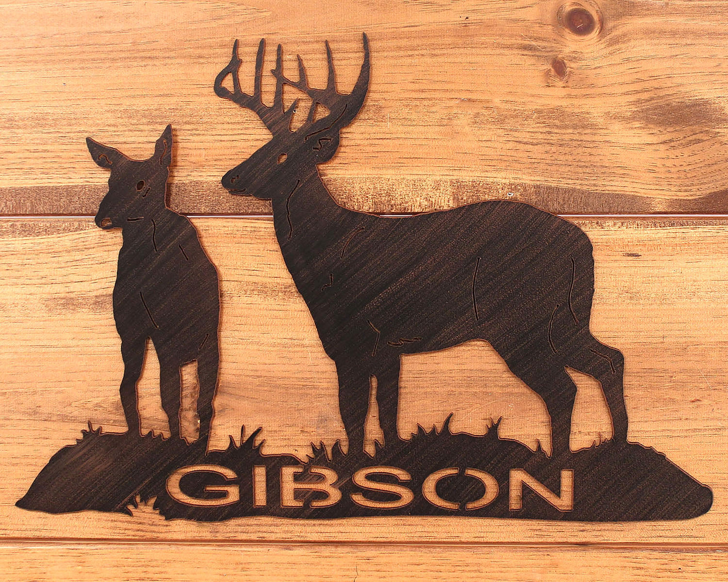 Iron Deer Personalized Sign - Coast Lamp Shop