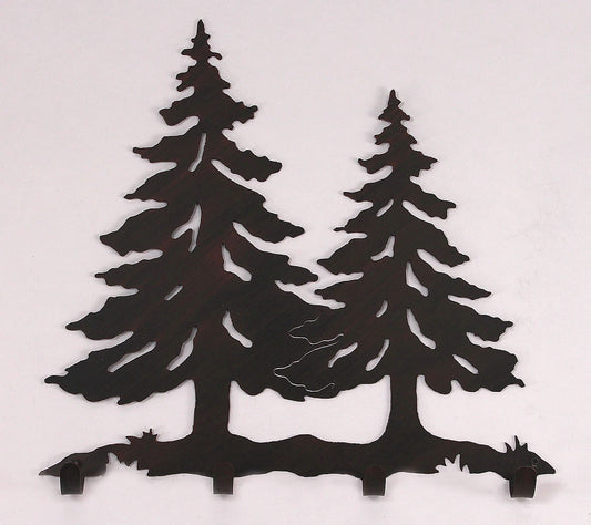 Iron Pine Tree Coat Rack - Coast Lamp Shop