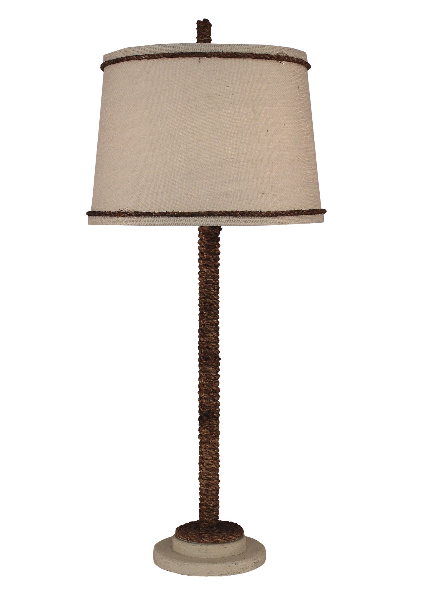 Cottage Manila Rope Table Lamp - Coast Lamp Shop