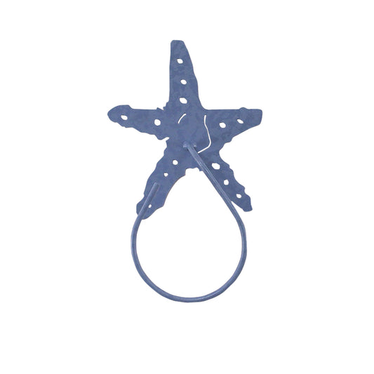 Starfish Iron Hand Towel Holder - Coast Lamp Shop