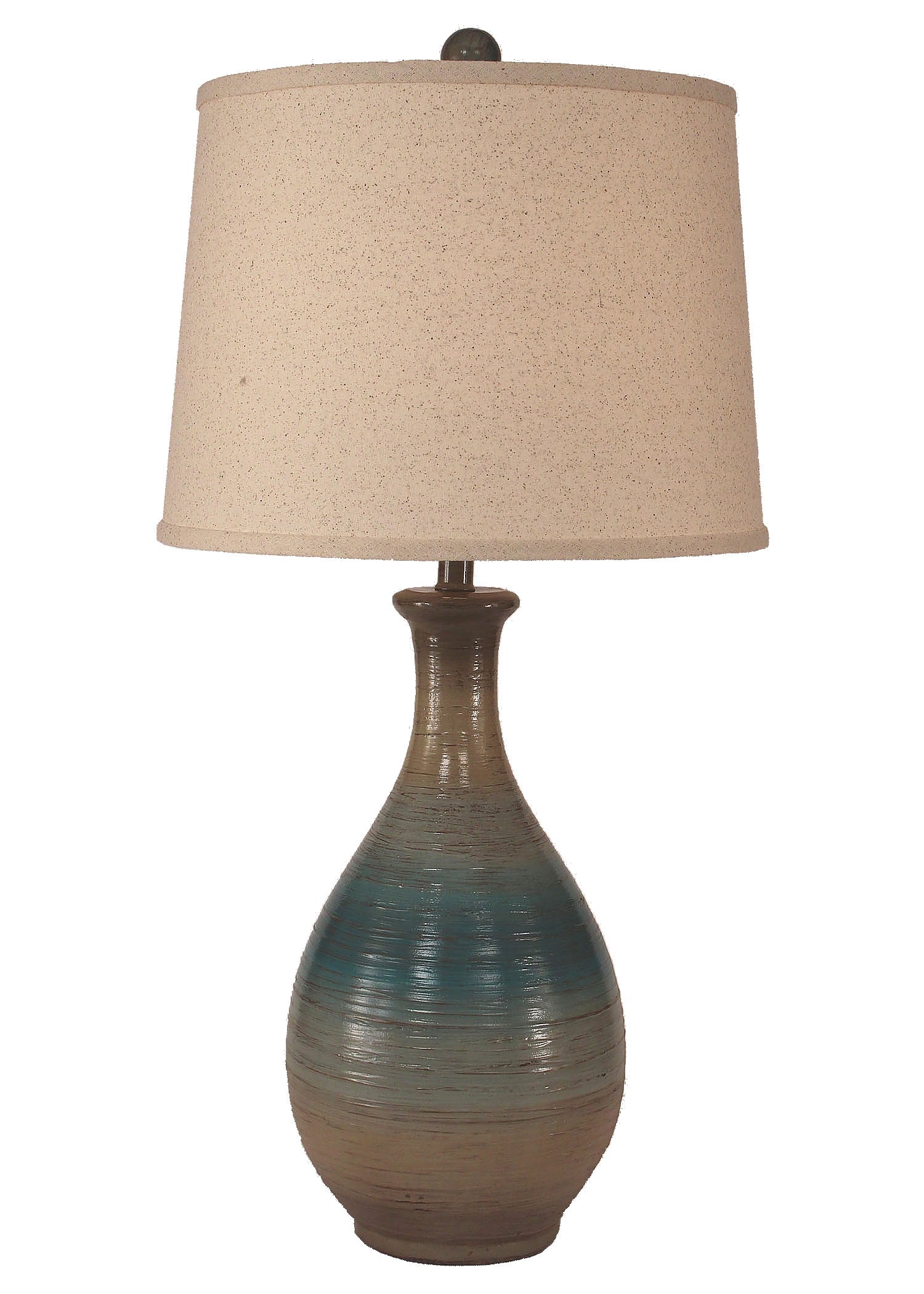 Surf Ridged Tear Drop Table Lamp - Coast Lamp Shop