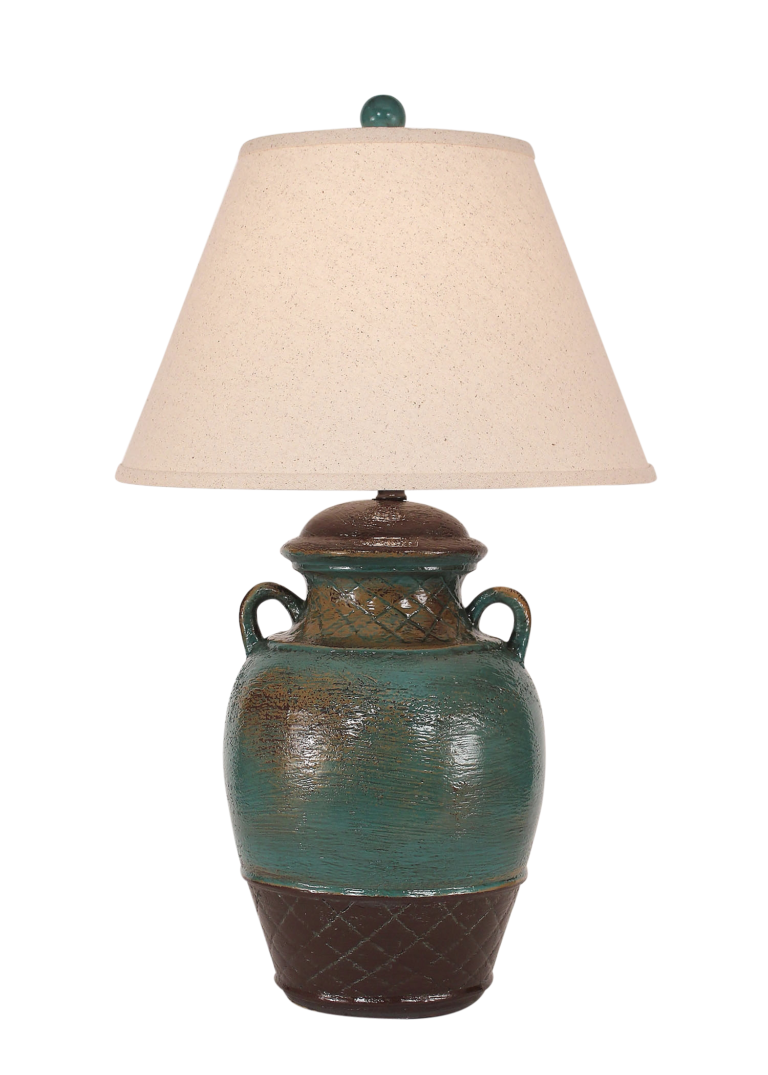 Harvest Ginger Jar w/ 2 Handles - Coast Lamp Shop