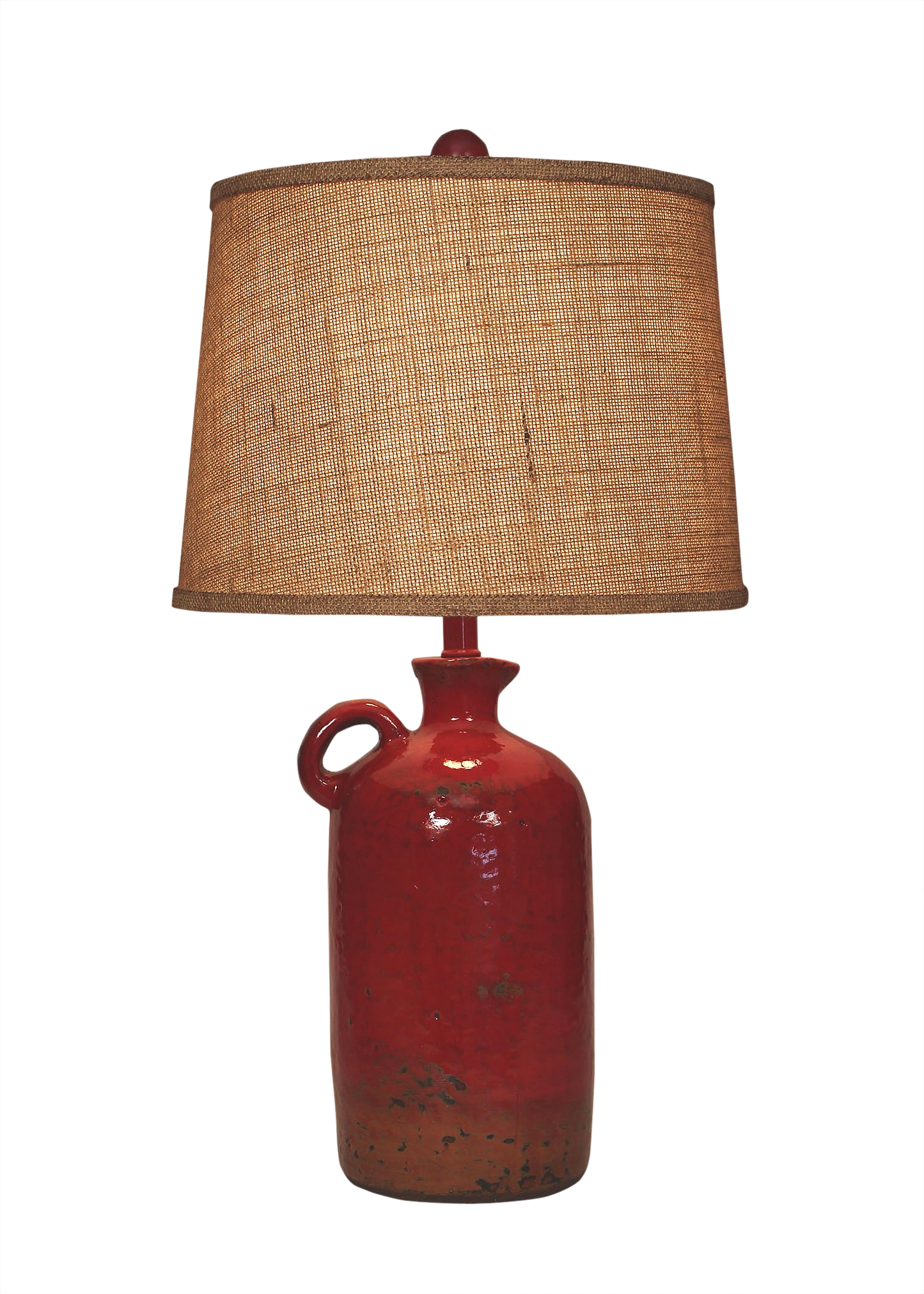 Firebrick Textured 1-Handle Whiskey Jug - Coast Lamp Shop