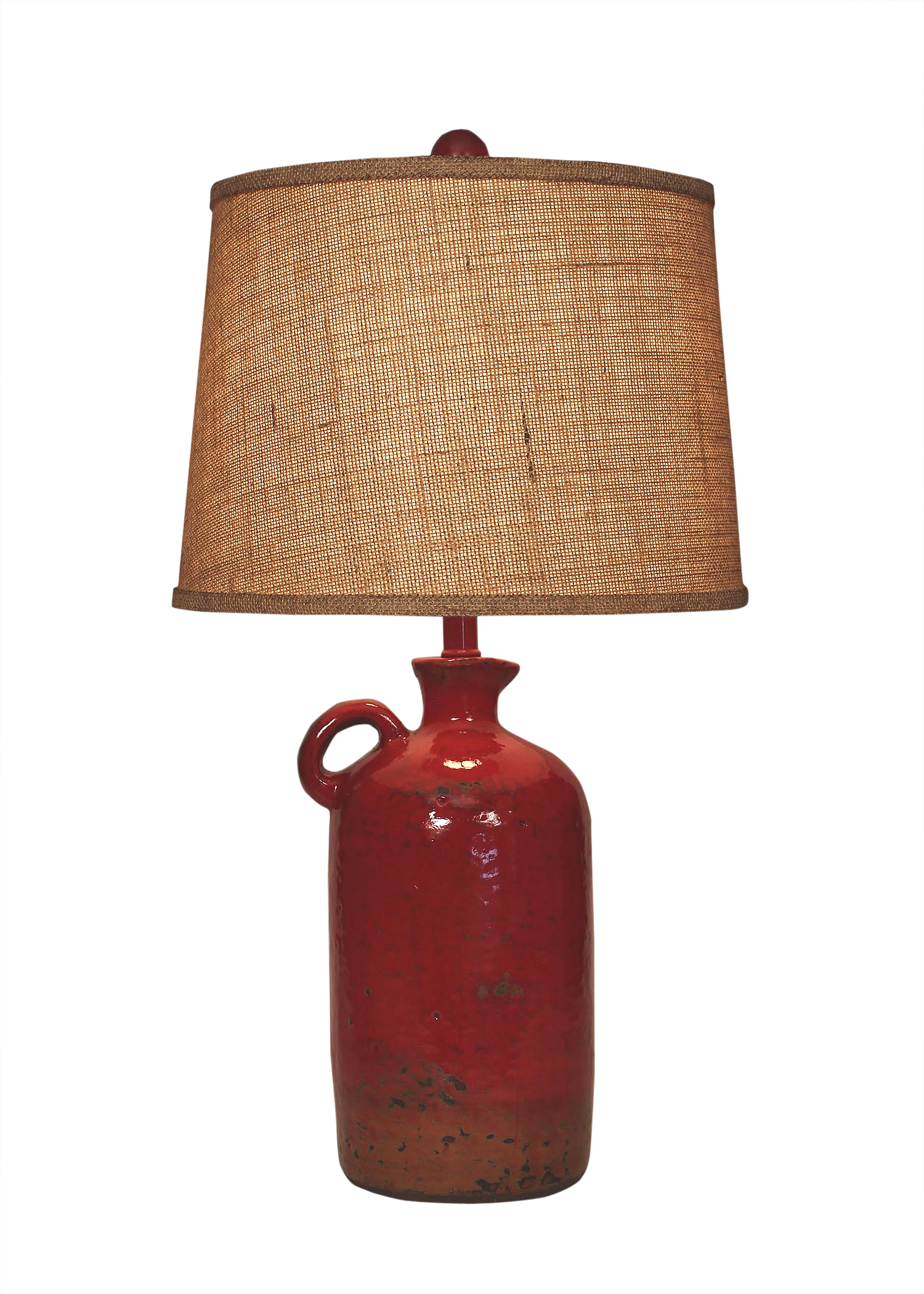 Firebrick Textured 1-Handle Whiskey Jug - Coast Lamp Shop