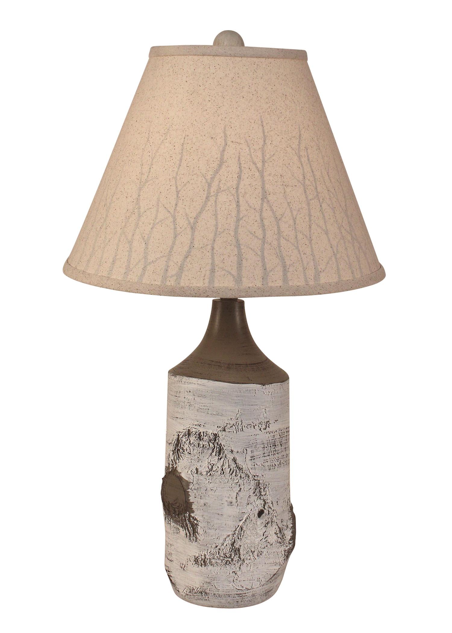 Birch Table Lamp with Branch Silhouette Shade - Coast Lamp Shop