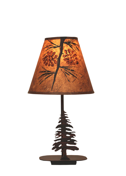 Mini Iron Pine Tree  Lamp - Coast Lamp Shop