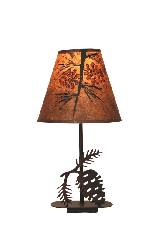 Mini Iron Pine Cone Lamp - Coast Lamp Shop