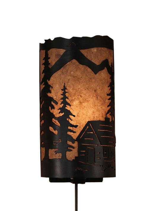 Cabin Scene Panel Sconce - Coast Lamp Shop