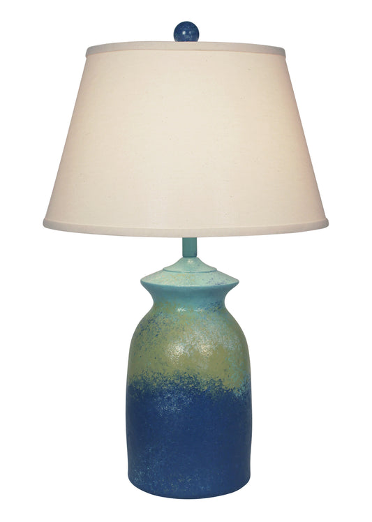 Bright Stripe Short Pottery Table Lamp