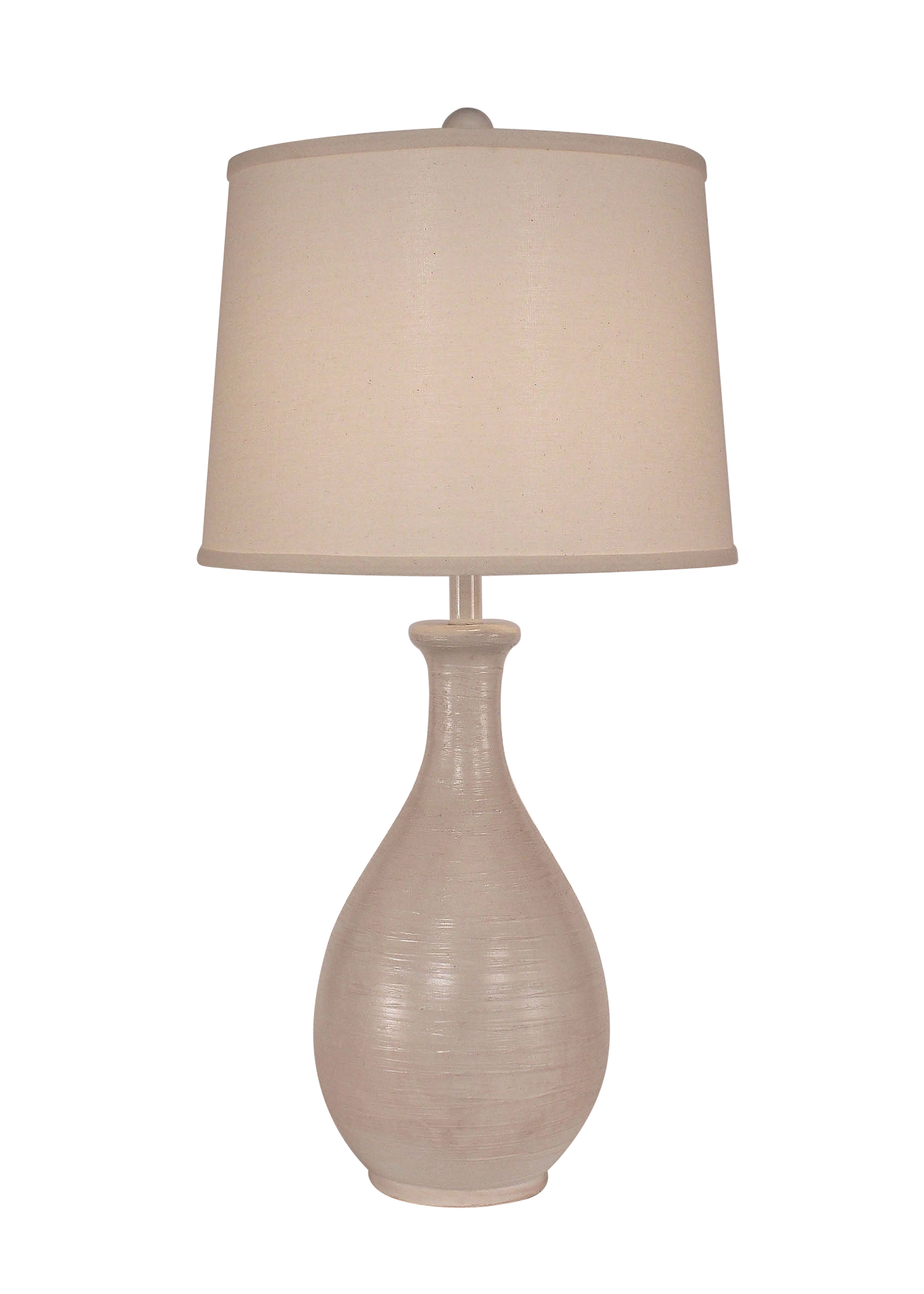 Antique Light Nude Ridged Tear Drop - Coast Lamp Shop